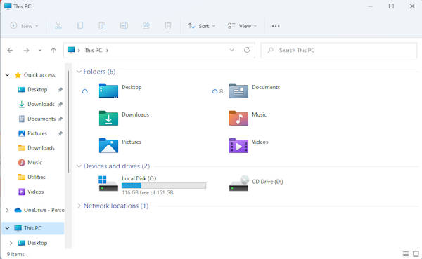 File explorer